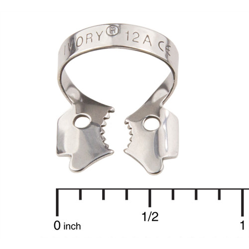 Ivory Clamps #12A Winged Metal Rubber Dam Clamp, Single clamp