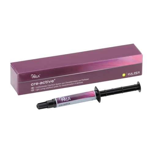 Pala cre-active Gingiva Clear refill, 3 gm Syringe. Light curing colourfluid