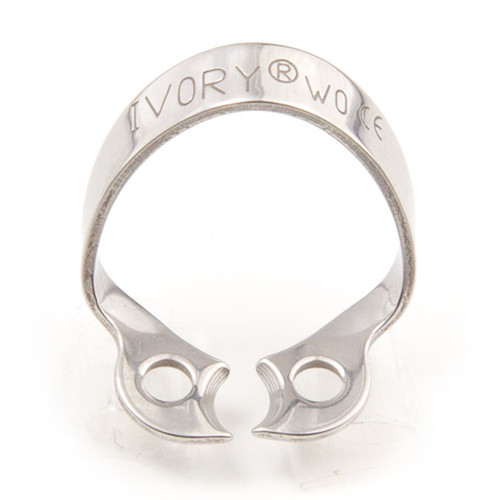 Ivory Clamps #W0 wingless metal rubber dam clamp, single clamp
