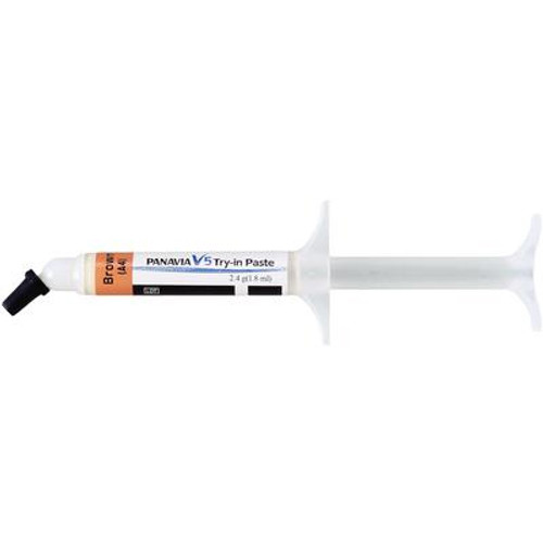 Panavia V5 Universal Resin Cement - Try-in Paste. Brown shade, 1.8 mL Syringe