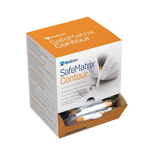 SafeMatrix Matrix Bands, Contour Wide 6mm, Orange, 50/Pk SafeMatrix Matrix Bands, Contour Wide 6mm, Orange, 50/Pk