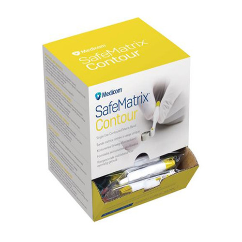 SafeMatrix Matrix Bands, Contour Narrow 4.5mm, Yellow, 50/Pk SafeMatrix Matrix Bands, Contour Narrow 4.5mm, Yellow, 50/Pk