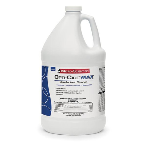 Opti-Cide MAX Disinfectant Cleaner, 1 Gallon. cleans and disinfects hard Opti-Cide MAX Disinfectant Cleaner, 1 Gallon. cleans and disinfects hard