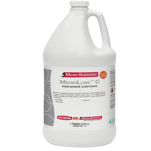 MicroLube C Instrument Lubricant, 1 Gallon, water soluble. Specially formulated MicroLube C Instrument Lubricant, 1 Gallon, water soluble. Specially formulated