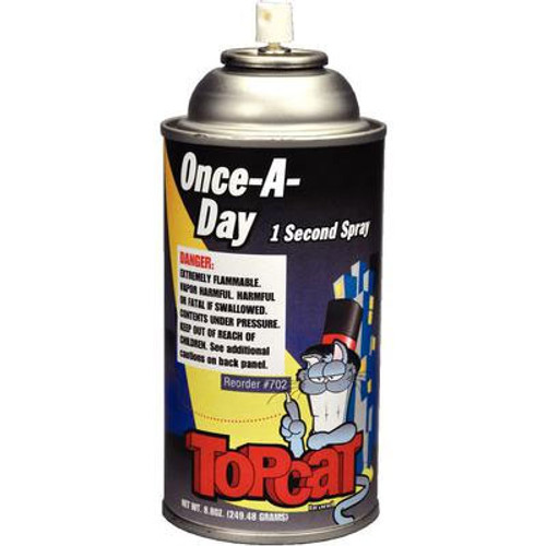 TopCat Once-A-Day 1 Second Spray, 8.8 oz. aerosol can with extension tube TopCat Once-A-Day 1 Second Spray, 8.8 oz. aerosol can with extension tube