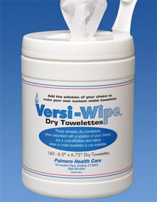 Versi-Wipe Dry Towelettes 6' x 6 3/4' 160/Canister