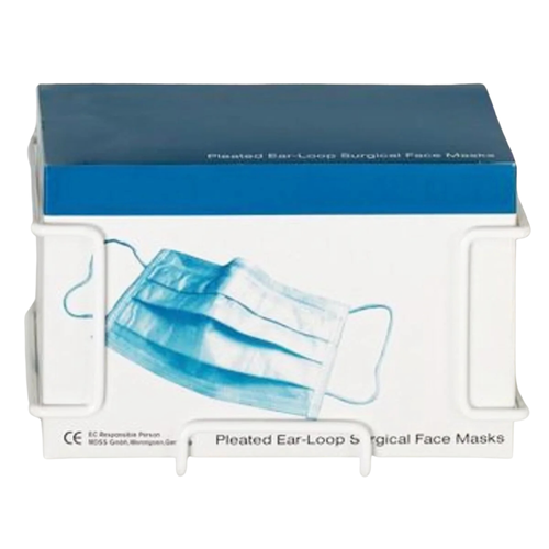 Hold-It Earloop Pleated Mask Holder, can be mounted easily in accessible areas