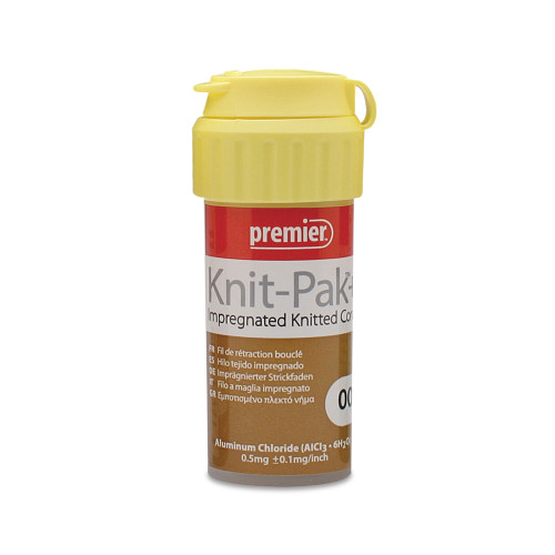 Knit-Pak+ Size 00 Aluminum Chloride Impregnated Knitted Retraction cord