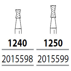 Two Striper FG 1250 Amalgam Remover Medium Diamond Bur. Pack of 5