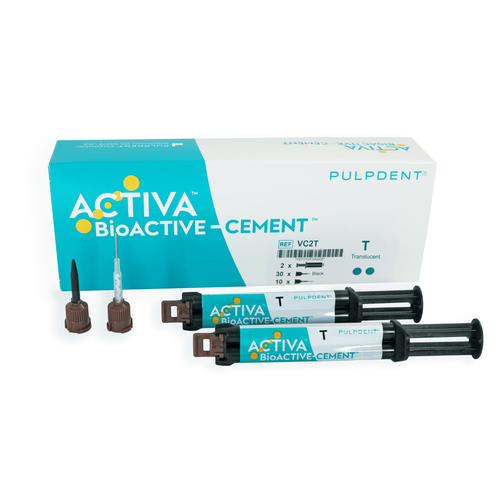 ACTIVA BioACTIVE CEMENT Value Pack: 2 x 5mL/7gm syringe Translucent shade, 40