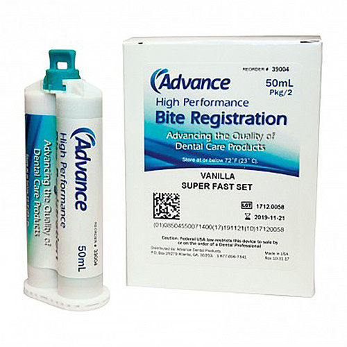 Quala HP Bite Registration, Unflavored Fast Set, 2-50ml Cartridges and 6 Tips