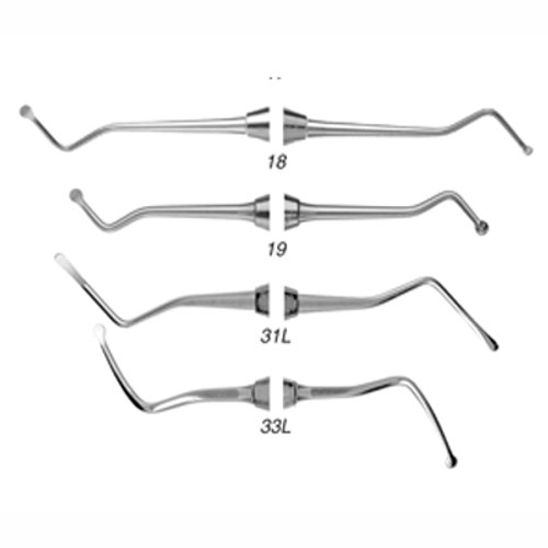 Quala #19 Large Spoon double end excavator with standard 1/4' round handle