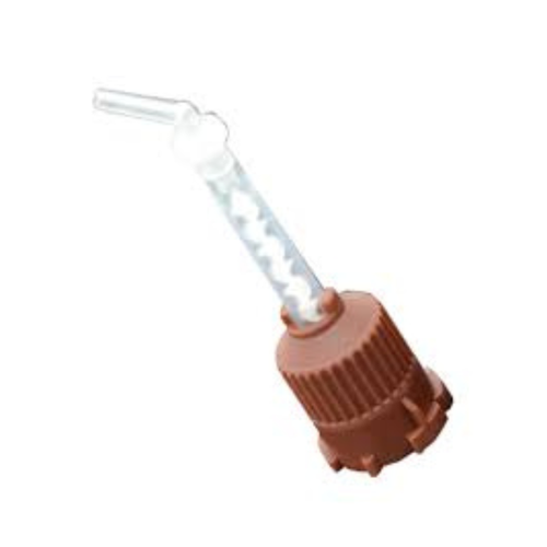 Quala Brown Mixing Tips for Temporary Cement, 1:1 Ratio, Package of 15