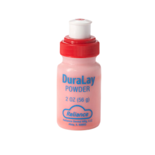 DuraLay Inlay Resin Red Powder, 2 ounce Bottle