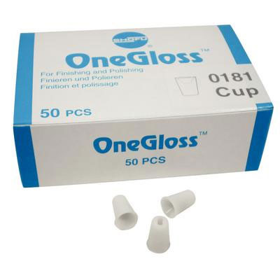 OneGloss Cups, Unmounted 50/Pk. One-step silicone composite finisher
