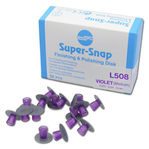Super-Snap Finishing (Medium) Dark Violet regular disc, 50/pk. Safe Side Down