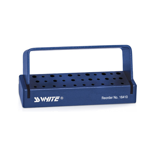 SS White Universal 30-Hole Bur Block, Blue 1/Pk