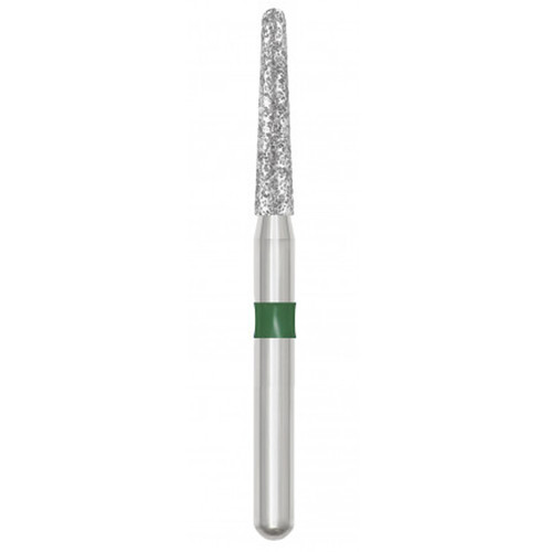 Revelation FG #856.016 SS (Short Shank) Coarse Round End Taper Diamond Bur, 5/Pk