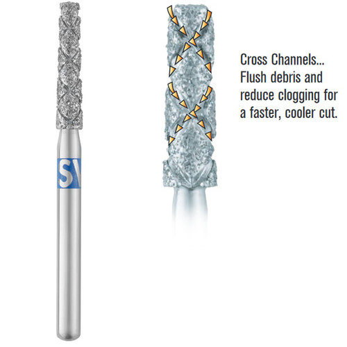 Piranha 2X FG #847.018 Turbo Double Action, Single Use Diamond Bur. Package