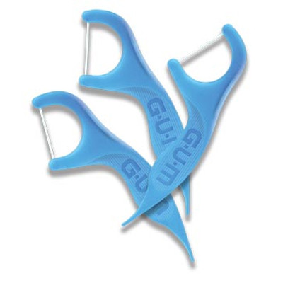 GUM Advanced Care Flosser with Control Grip handle, 48 Packages