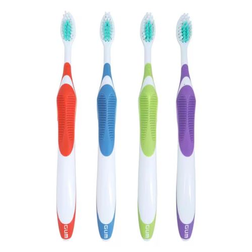 GUM Classic Toothbrush - Compact size Soft Adult toothbrush with Classic