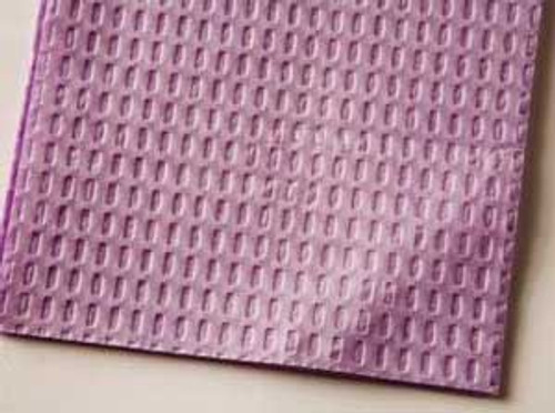 Tidi Patient Bibs LAVENDER 13' x 18' 3-Ply Paper/1-Ply Poly 500/Cs. Plain