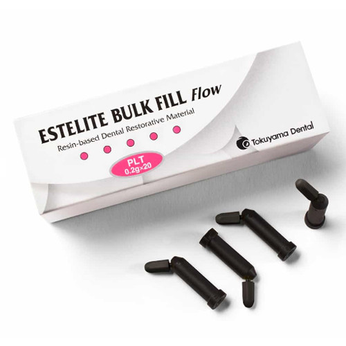 Estelite Bulk Fill Flow A2 shade 20 x 0.2 gm PLTs (Pre-Load Tips) & shade card Estelite Bulk Fill Flow A2 shade 20 x 0.2 gm PLTs (Pre-Load Tips) & shade card