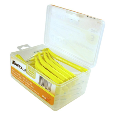 OrthoQuest Q Brush Interproximal Brush, Size 3, L-Type Handle, 24/Box