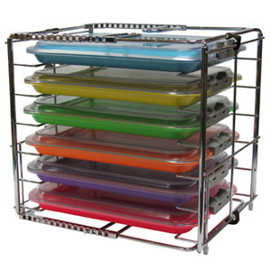 Zirc Multi-Mod 6-Place Rack, Can hold 6 trays or 3 tubs with covers, Adjustable