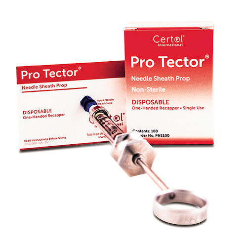Pro Tector Needle Sheath Prop Needle Sheath Prop, 10 Box/Case
