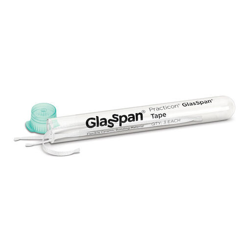 GlasSpan Flexible Ceramic Bonding Material Woven Tape, 3.75" L x 0.10" W, 12/Pkg.