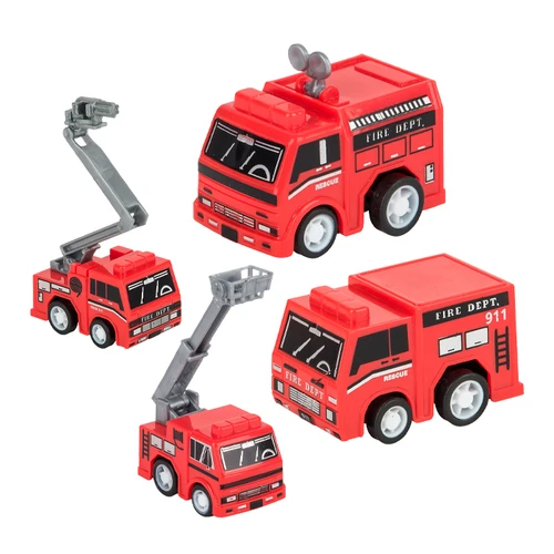 Kids Toys 2" Pullback Fire Trucks 24/Box