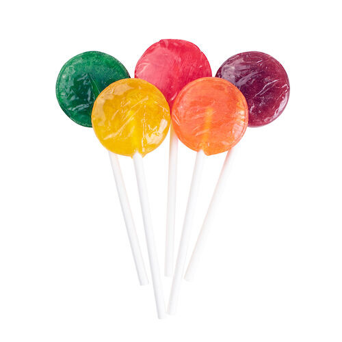 Sugar Lollipops  Sugar Assorted Lollipops, 290/Pkg., JV564
