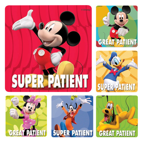 Kids Stickers Mickey Mouse Patient 100/Box