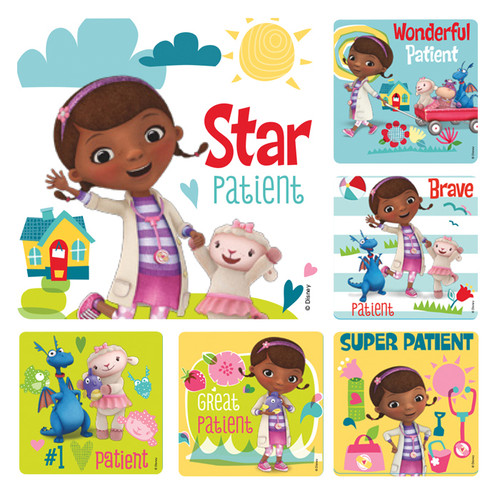 Kids Stickers Doc Mcstuffins Medical 100/Box