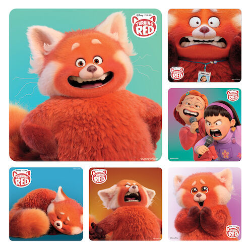 Turning Red Movie Stickers  Turning Red Movie Stickers, PS744, 100/Roll