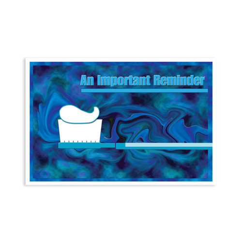 Blue Reminder Postcard 4-Up 200/Box