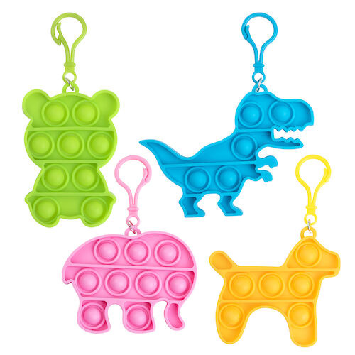 Popper Toy Keychain Assortment Popper Toy Keychain Assortment, 24/Pkg., S25216