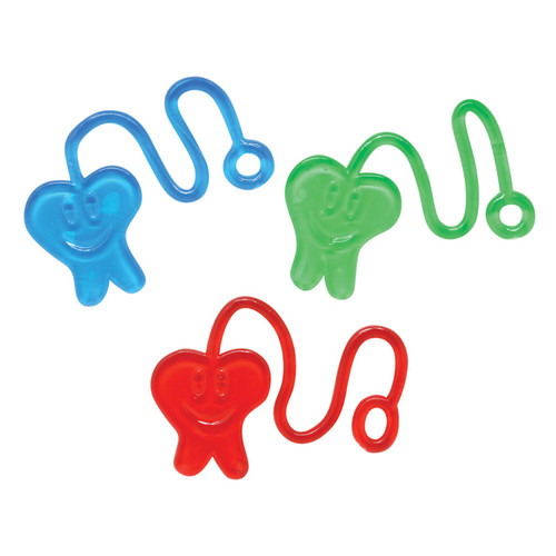 Kids Toys 8" Sticky Neon Tooth Asst 36/Box