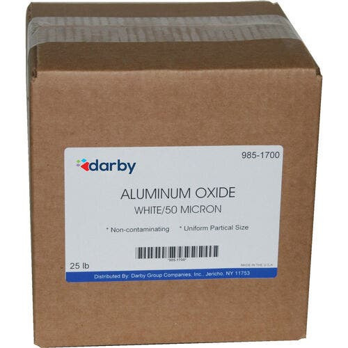 Aluminum Oxide, 50 Micron, 25 lb., White