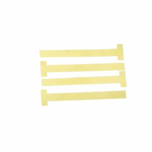 T-Style Bands, Brass, Large, 100/Pkg, Straight