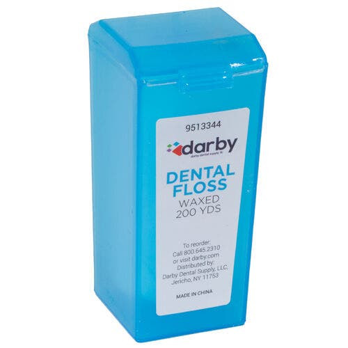 Dental Floss, Nylon, Waxed, 200 yd.