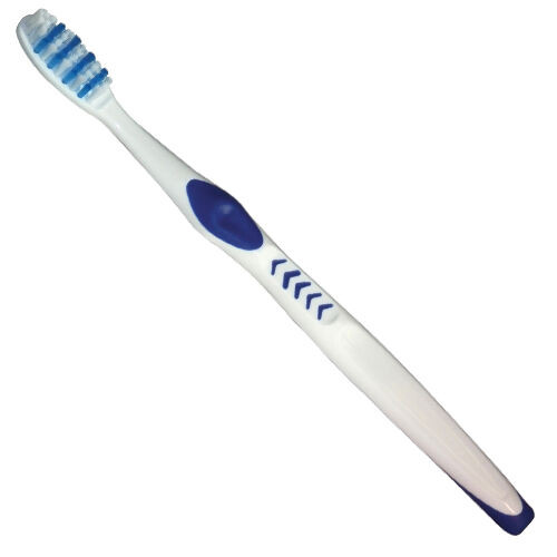 Interdental Bristle Adult Toothbrush Compact Head, 37 Tufts, Assorted, 72/Box