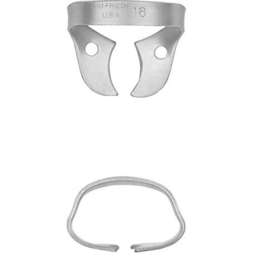 Rubber Dam Clamp, Molar, 18, Wingless