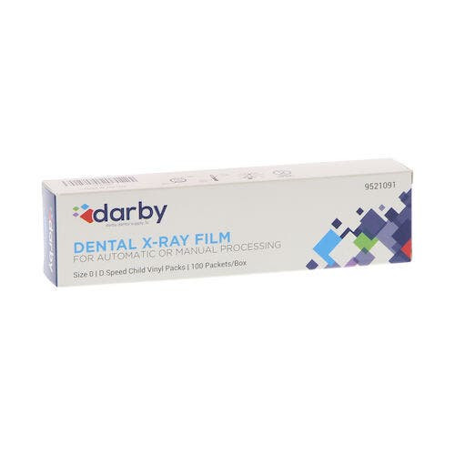 Dental X-Ray D-Speed Film, XF-54 Single Film, Size 0 Child, 100/Box