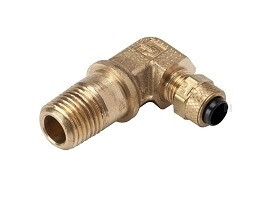 1/4" Poly x 1/4" Long MPT Elbow