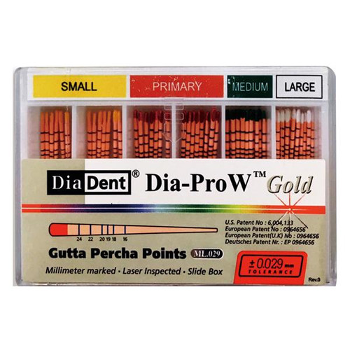 Dia-Pro W Gold Gutta Percha, 60/Box