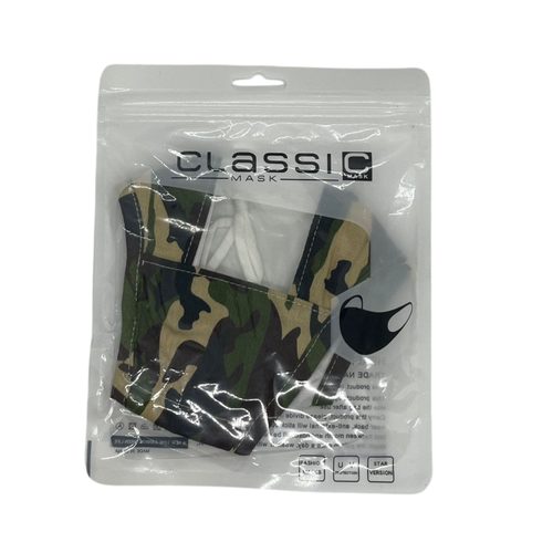 The Life Mask, 1pc, Non-medical, Army Green, Black, and Brown Camouflage - Overstock