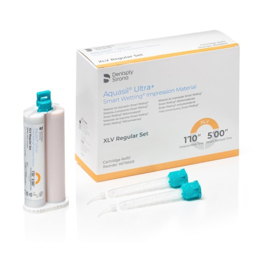 Aquasil Ultra+ LV I Wash Material I Cartridge 50mL, XlV Regular Set (Orange)