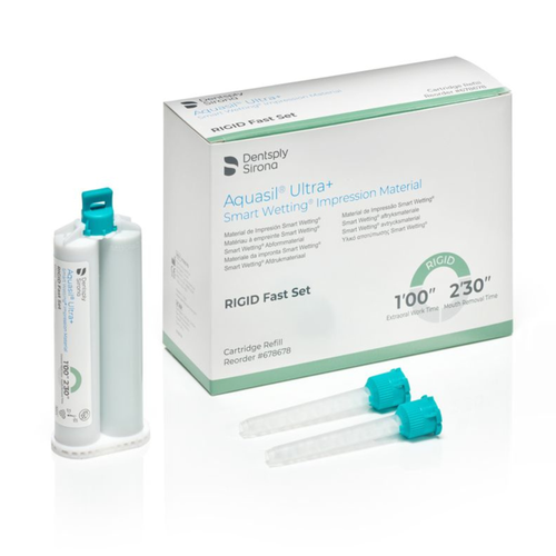 Aquasil Ultra+ LV I Wash Material I Cartridge 50mL, Rigid Fast Set (Light Green)